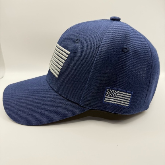 Vintage US Flag Embroidered Baseball Cap Adjustable Lightweight Dad Hat - Picture 3 of 5